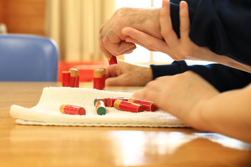 写真：患者さんの手元